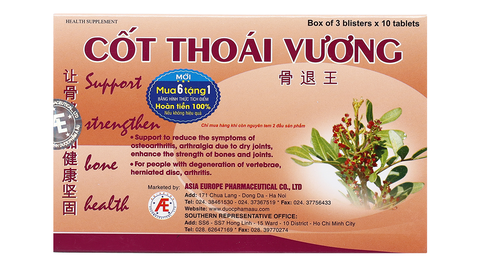 Cốt thoái vương H/30 hỗ trợ xương khớp