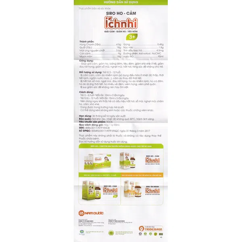 Siro Ho Cảm Ích Nhi 3+ 90ml