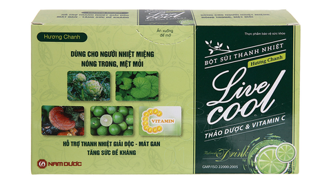 Bột sủi thanh nhiệt Live Cool Hương chanh