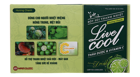Bột sủi thanh nhiệt Live Cool Hương chanh