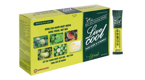 Bột sủi thanh nhiệt Live Cool Không đường Hương dưa gang