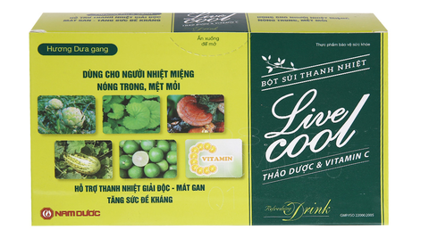 Bột sủi thanh nhiệt Live Cool Không đường Hương dưa gang