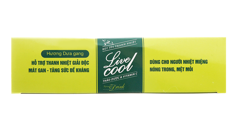 Bột sủi thanh nhiệt Live Cool Không đường Hương dưa gang