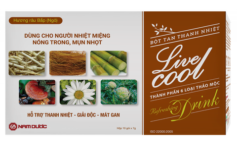 Bột sủi thanh nhiệt LiveCool Không đường Hương rau bắp