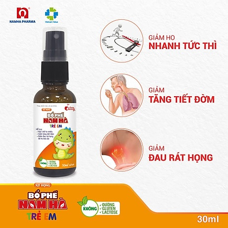 Xịt họng Bổ phế Nam Hà trẻ em