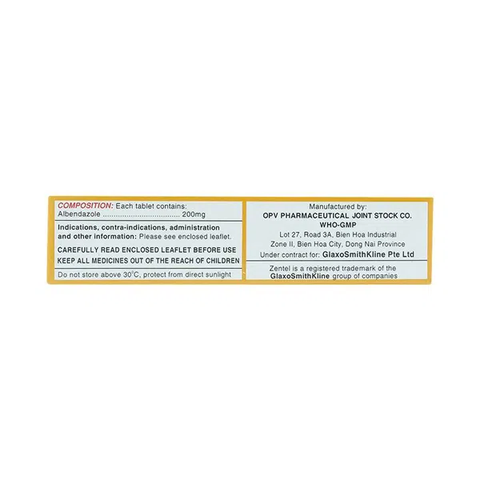 Zentel tab 200mg