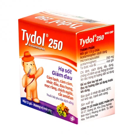 Tydol 250mg Gói