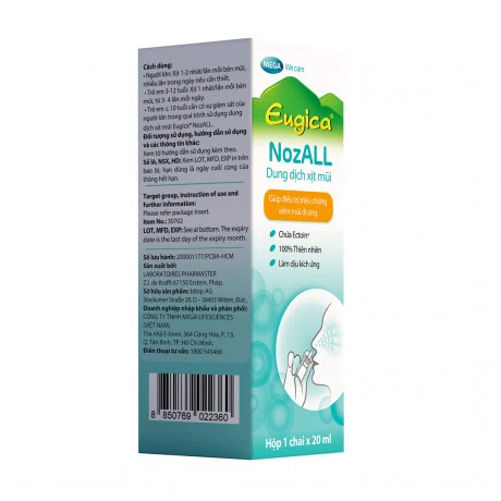 Dung dịch xịt mũi Eugica nozall 20ml