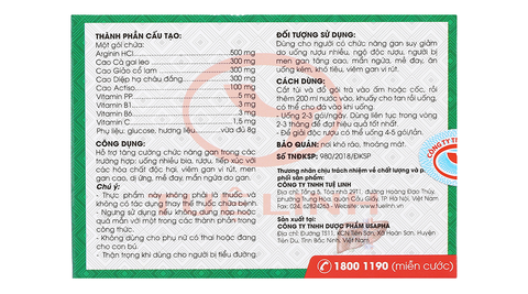 Trà giải độc gan Tuệ Linh (5 gói/hộp)