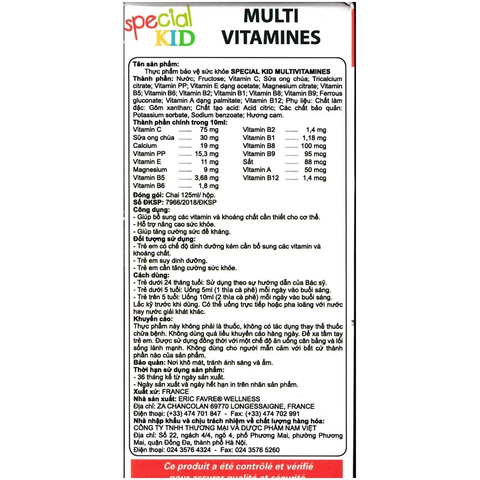 Special Kids Multivitamin