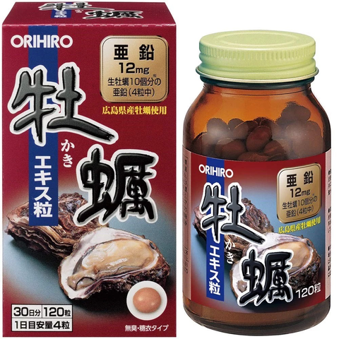 Tinh chất Hàu Tươi Orihiro 120 viên Tăng Cường Sinh Lý