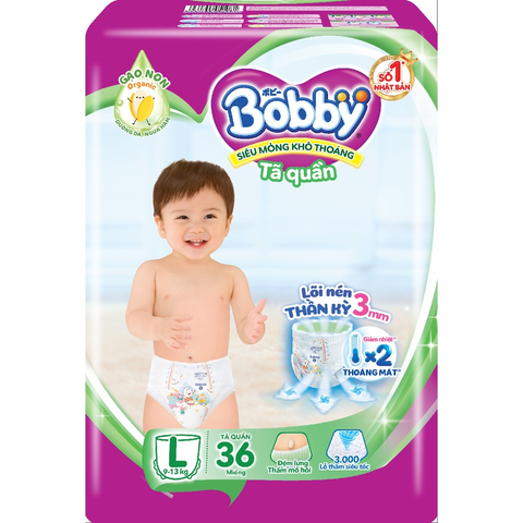 Tã quần Bobby L36 9-14kg