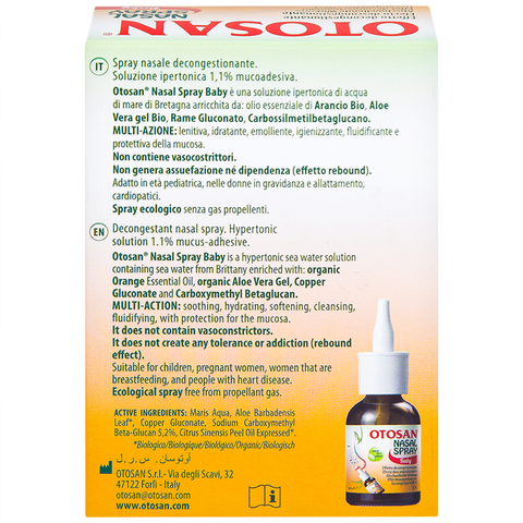 Xịt mũi Otosan Nasal Spray Baby 30ml