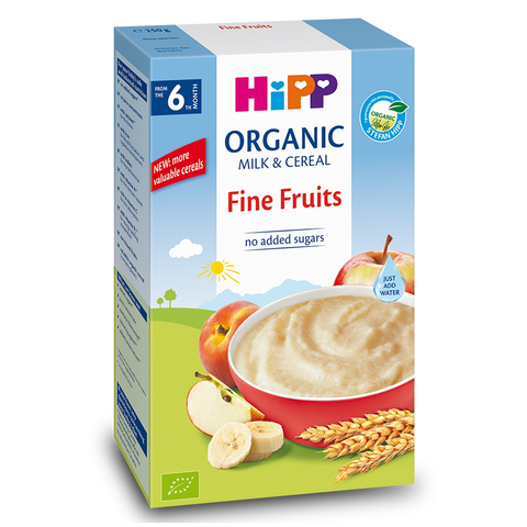 Bột ăn dặm Hipp Organic Fine Fruits từ 6m