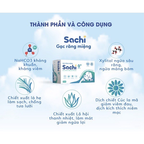Gạc răng miệng Sachi 0+