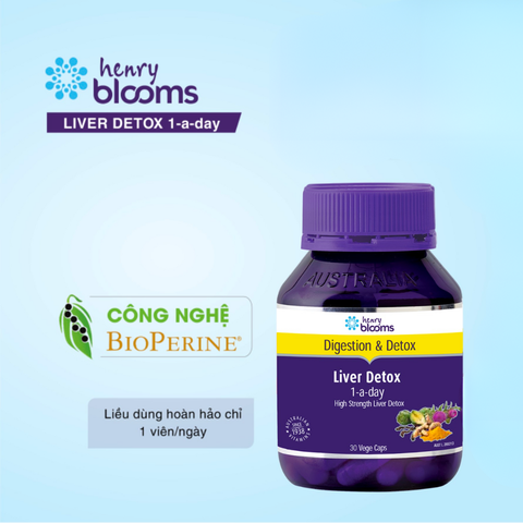 Liver Detox 1-a-day Henry Blooms H/30 viên