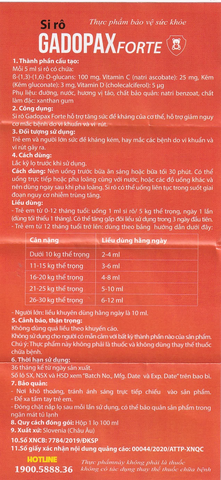 Gadopax Forte Syrup 100ml