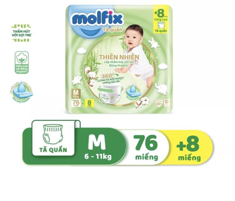 Tã quần Molfix M76 cho trẻ 6-11k