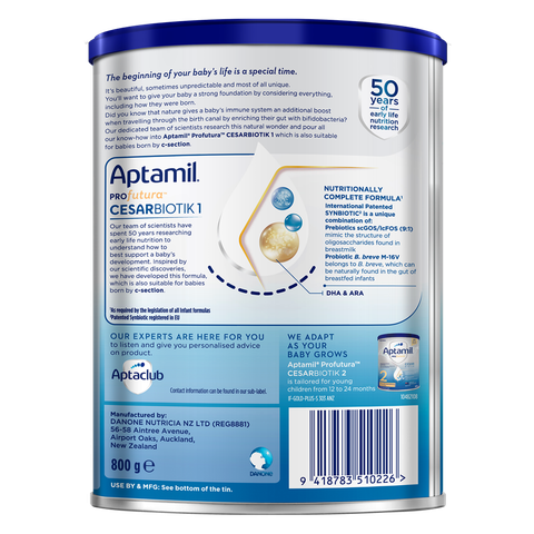 Sữa Aptamil Profutura Caesar số 1 cho 0-12 tháng 800g