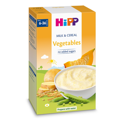 Bột ăn dặm tổng hợp Hipp Sữa Ngũ Cốc Rau Củ Tổng Hợp Vegetables 6-36m