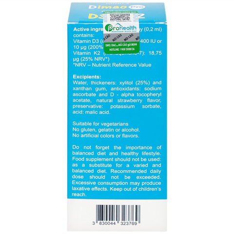 Dimao Pro D3+K2 Oral Spray 25ml