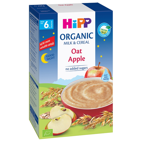 Bột ăn dặm Hipp Yến Mạch, Táo Tây Hữu Cơ Oat Apple