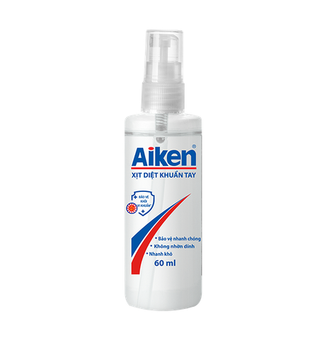 Xịt diệt khuẩn tay Aiken 60ml