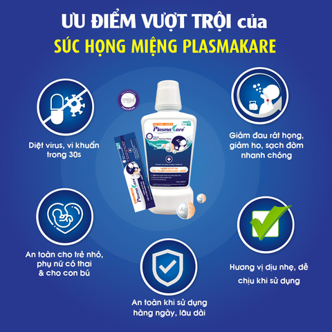 Súc Họng - Miệng PlasmaKare 250ml