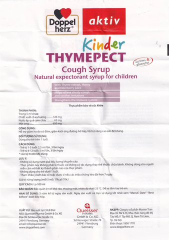 Doppelherz Aktive Kinder Thymepect Cough Syrup 100ml