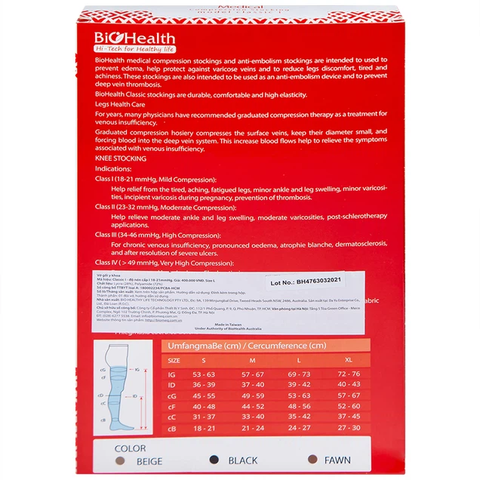 Vớ gối Y Khoa cấp I Biohealth