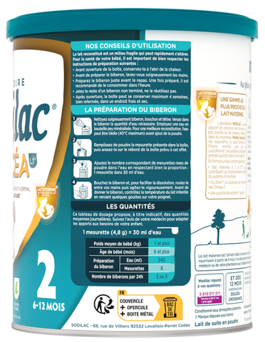 Sữa Modilac Doucéa Số 2 - 800g