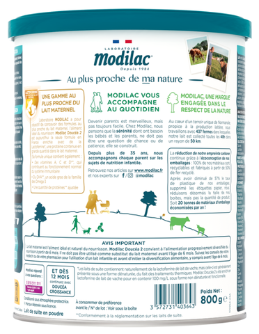 Sữa Modilac Doucéa Số 2 - 800g