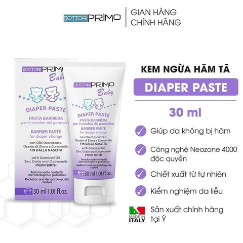 Dottor Primo Diaper Paste kem trị hăm 30ml