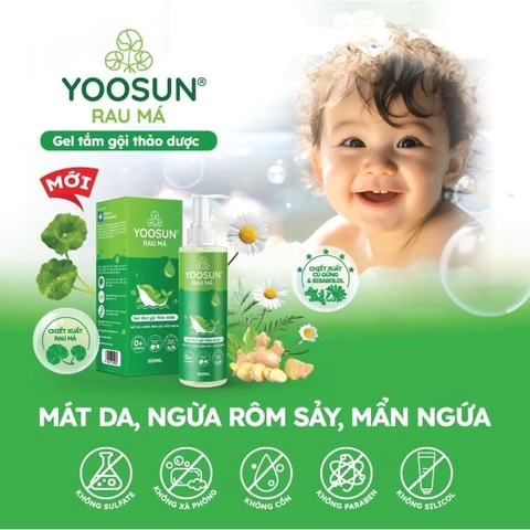 Gel tắm gội thảo dược Yoosun Rau Má 200ml