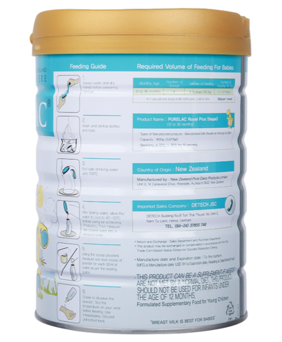 Sữa Purelac số 3 800g (1-3 tuổi)