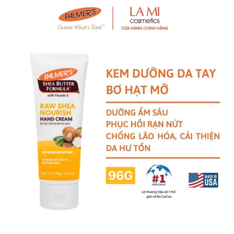 Palmer's Kem dưỡng da tay Raw shea nourish hand cream 60g