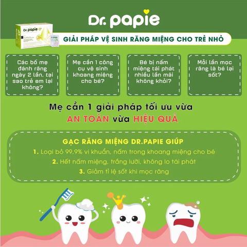 Gạc răng miệng Dr Papie H/10g