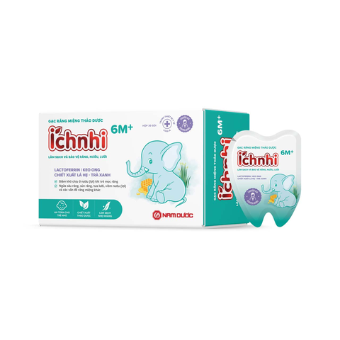 Gạc răng miệng thảo dược Ích Nhi 6m+