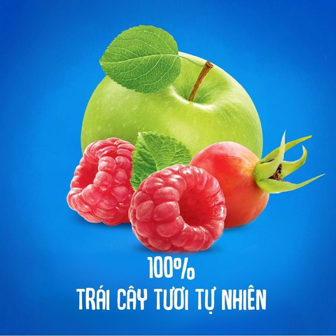 Trái cây nghiền Agusha vị táo, mâm xôi và tầm xuân