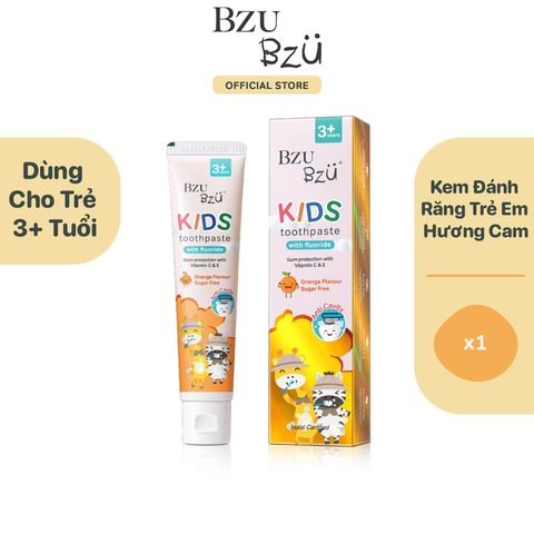 Kem đánh răng Bzu Bzu Kids 3+