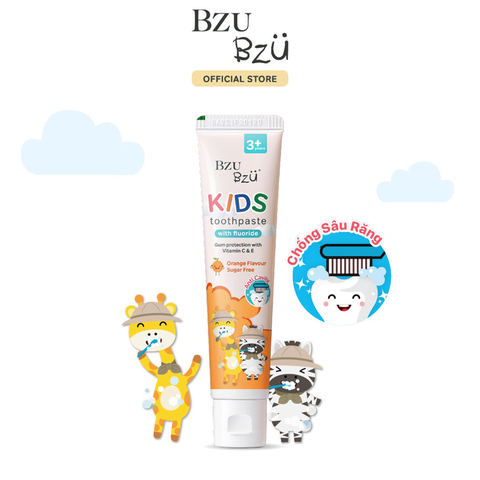 Kem đánh răng Bzu Bzu Kids 3+