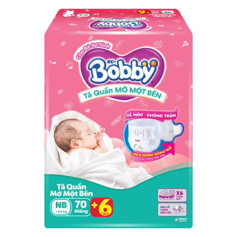 Tã dán Bobby sơ sinh <5kg NB70