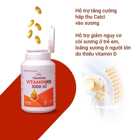 Healthza Vitamin D3 1000IU