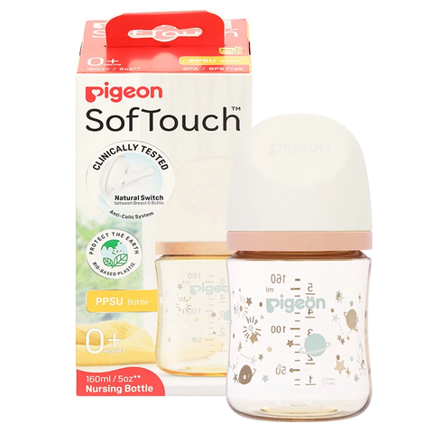 Bình sữa Pigeon PPSU SofTouch Thế hệ 3 160ml