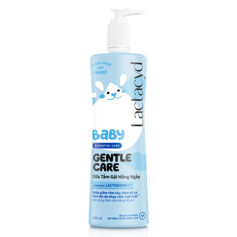 Sữa tắm gội Lactacyd Baby Gentle Care 500ml