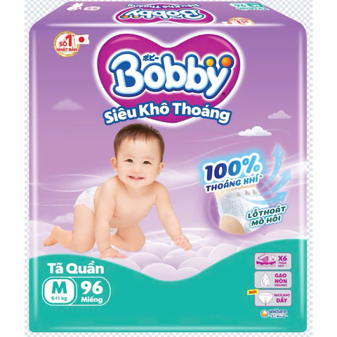 Tã quần Bobby Siêu Khô Thoáng