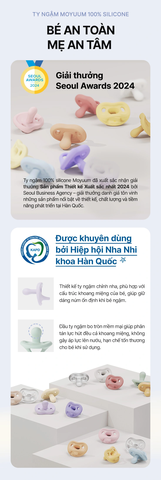 Ty ngậm silicone Moyuum