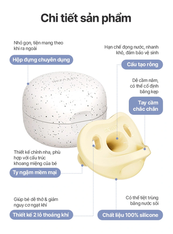 Ty ngậm silicone Moyuum