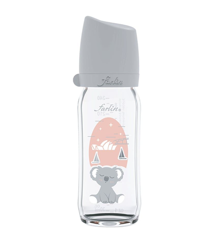 Farlin bình sữa thủy tinh cổ rộng 240ml