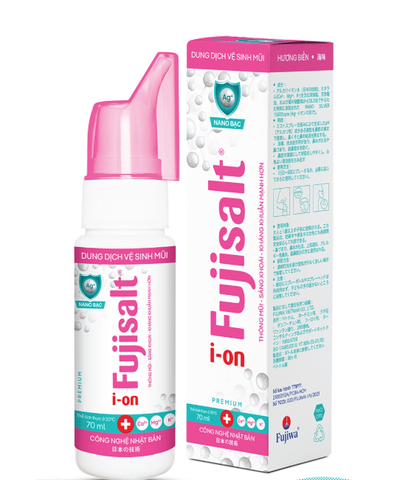 Xịt mũi Fujisalt Nano bạc hồng 70ml cho trẻ từ 1 tuổi